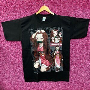 Demon Slayer Nezuko Kamado Anime Kawaii Graphic Design T-Shirt XL